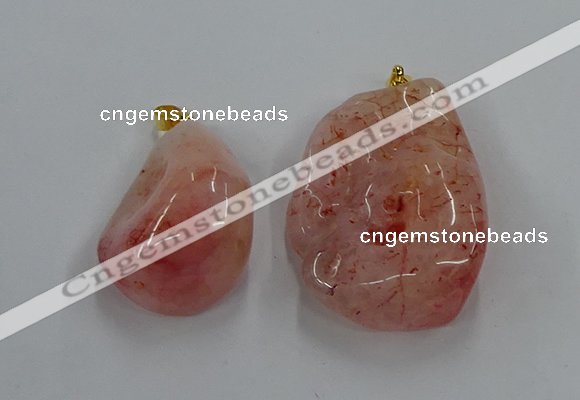 NGP8837 20*25mm - 30*40mm nuggets agate pendants wholesale