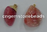 NGP8847 20*25mm - 30*40mm nuggets agate gemstone pendants