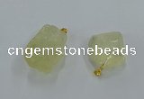 NGP8857 20*25mm - 30*40mm nuggets lemon quartz pendants wholesale