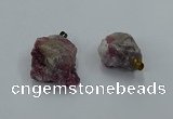 NGP8860 20*25mm - 30*40mm nuggets tourmaline pendants wholesale