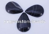 NGP887 5PCS 27*38mm flat teardrop agate gemstone pendants wholesale