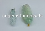 NGP8884 16*38mm - 25*60mm sticks crackle quartz pendants wholesale