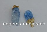 NGP8891 10*35mm - 20*45mm sticks crackle quartz pendants