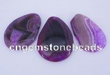 NGP904 5PCS 35-50mm*55-65mm freeform agate druzy geode gemstone pendants