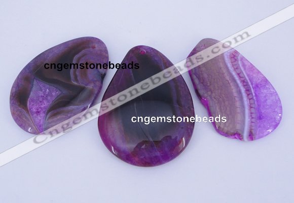 NGP904 5PCS 35-50mm*55-65mm freeform agate druzy geode gemstone pendants