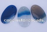 NGP915 5PCS 30*55mm marquise agate druzy geode gemstone pendants