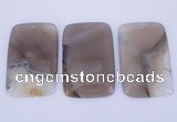 NGP913 5PCS 35*59mm rectangle agate druzy geode gemstone pendants