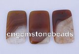 NGP919 5PCS 30*50mm rectangle agate druzy geode gemstone pendants