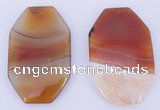 NGP921 5PCS 35*55mm agate druzy geode gemstone pendants