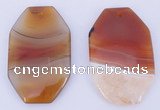 NGP921 5PCS 35*55mm agate druzy geode gemstone pendants