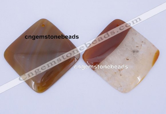 NGP924 5PCS 50*50mm diamond agate druzy geode gemstone pendants