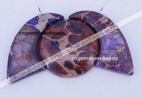 NGP93 Dyed imperial jasper gemstone pendants set jewelry wholesale