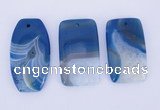 NGP933 5PCS 30*50-55mm mixed shape agate druzy geode gemstone pendants