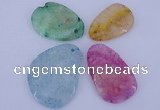 NGP937 5PCS 30-48mm*48-60mm freeform gemstone pendants wholesale