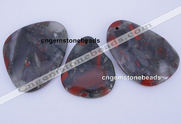 NGP940 5PCS 35-45mm*45-65mm freeform jasper gemstone pendants