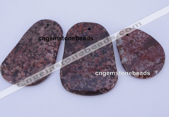 NGP941 5PCS 35-45mm*45-65mm freeform jasper gemstone pendants