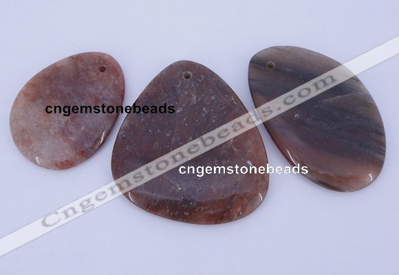 NGP942 5PCS 35-45mm*45-60mm freeform jasper gemstone pendants