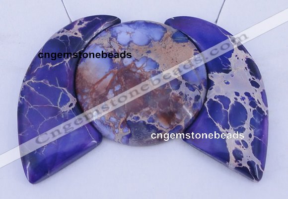 NGP95 Dyed imperial jasper gemstone pendants set jewelry wholesale