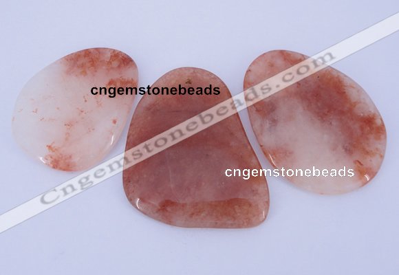 NGP950 5PCS 35-55mm*50-65mm freeform red quartz gemstone pendants