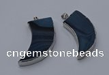 NGP9504 22*60mm - 25*65mm horn agate gemstone pendants wholesale