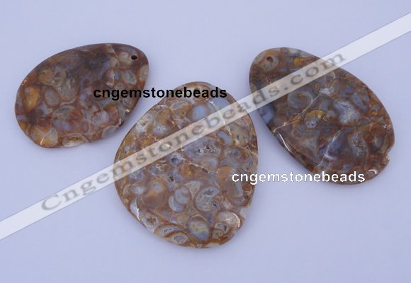 NGP955 5PCS 35-55mm*50-65mm freeform jasper gemstone pendants