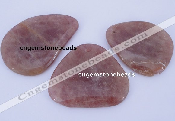 NGP956 5PCS 35-50mm*50-60mm freeform quartz gemstone pendants