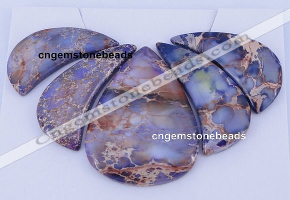 NGP96 Dyed imperial jasper gemstone pendants set jewelry wholesale