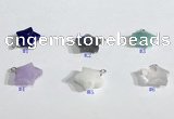 NGP9701 12mm faceted star  mixed gemstone pendants wholesale