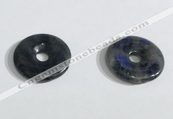 NGP9711 20mm donut labradorite gemstone pendants wholesale