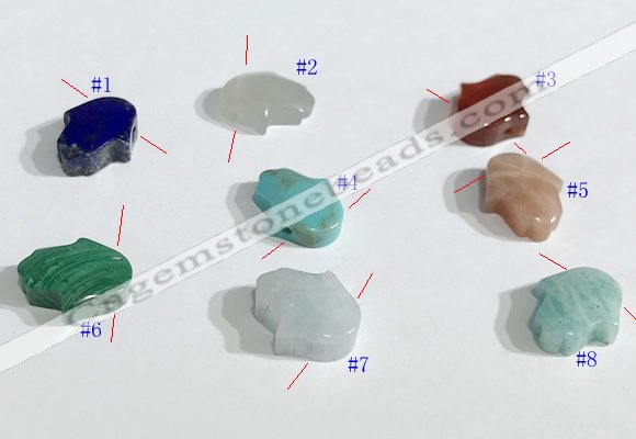 NGP9739 11*13mm  mixed gemstone pendants wholesale