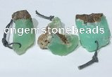 NGP9758 20*40mm-30*55mm freeform Australia chrysoprase pendants