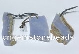 NGP9759 12*40mm-30*55mm freeform blue lace agate pendants