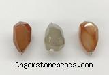 NGP9810 22*35mm - 25*40mm faceted nuggets agate pendants