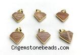 NGP9883 14*16mm faceted sunstone pendant