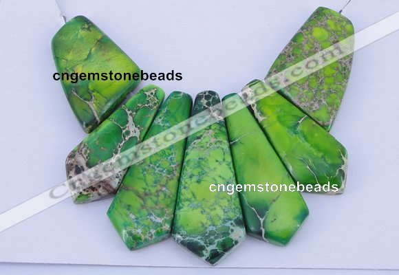 NGP99 Dyed imperial jasper gemstone pendants set jewelry wholesale