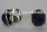 NGR03 18*25mm - 22*28mm faceted nuggets agate gemstone rings