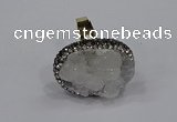 NGR1009 20*25mm - 22*30mm oval druzy quartz rings wholesale