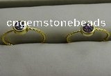 NGR1034 4mm coin plated druzy agate rings wholesale