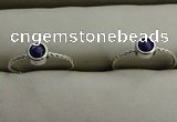 NGR1047 4mm coin lapis lazuli gemstone rings wholesale