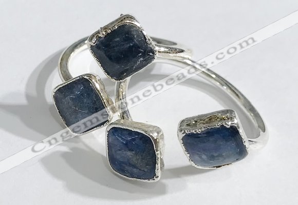 NGR1092 8mm square kyanite gemstone rings wholesale