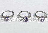 NGR1146 6*8mm faceted oval amethyst gemstone rings wholesale