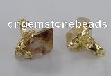 NGR144 18*25mm - 22*30mm faceted nuggets citrine gemstone rings