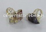 NGR145 18*25mm - 22*30mm faceted nuggets mixed quartz rings