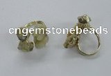 NGR149 8*10mm - 15*20mm nuggets druzy quartz rings wholesale