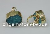 NGR162 22*30mm - 25*30mm freeform druzy agate rings wholesale