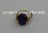 NGR2072 10*15mm faceted oval lapis lazuli gemstone rings