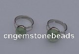 NGR208 10*14mm – 12*16mm freeform prehnite rings wholesale