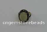 NGR2105 10*15mm faceted oval lemon quartz gemstone rings wholesale