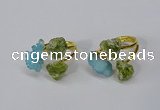 NGR215 5*8mm - 6*10mm freeform druzy agate & peridot rings wholesale