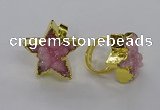 NGR283 25*25mm - 30*30mm star druzy agate gemstone rings